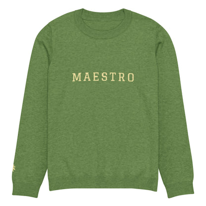 "Maestro" Jacquard-Knitted Crew-Neck Sweater | Classic Fit | Unisex