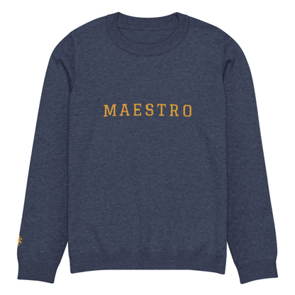 "Maestro" Jacquard-Knitted Crew-Neck Sweater | Classic Fit | Unisex