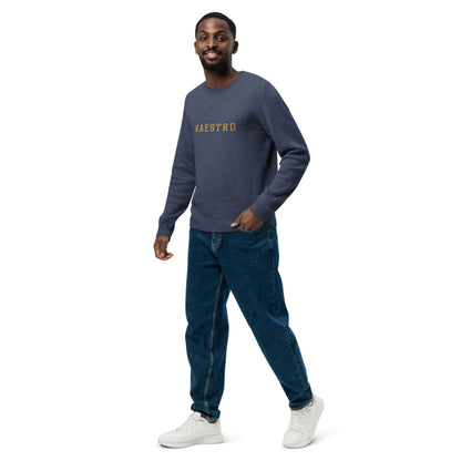 "Maestro" Jacquard-Knitted Crew-Neck Sweater | Classic Fit | Unisex