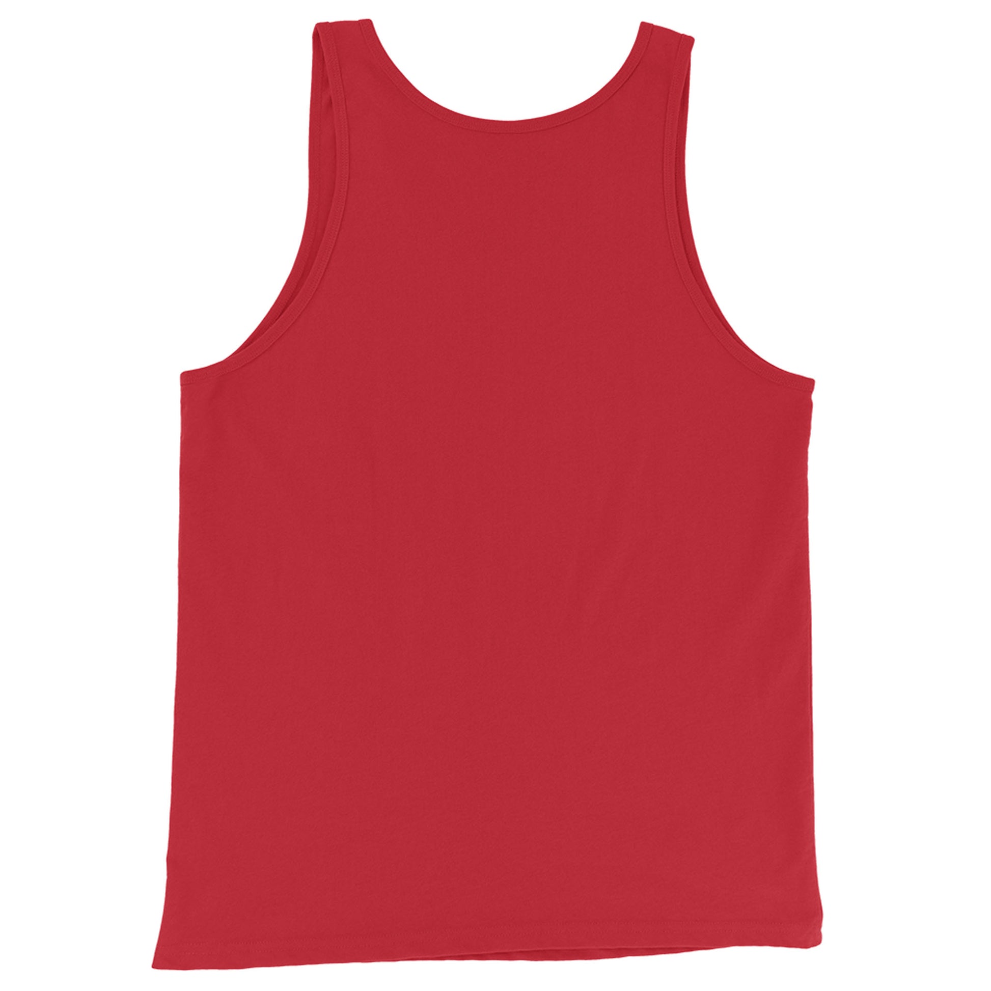 A classic tank top made from soft ringspun cotton, shown from the back and laid flat against a white background.