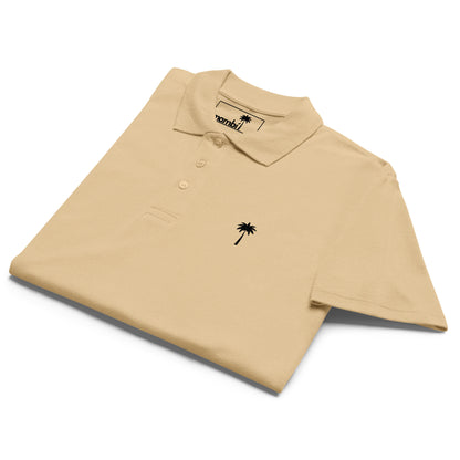 "Perry" Premium Pique Polo | Unisex | Black Palm