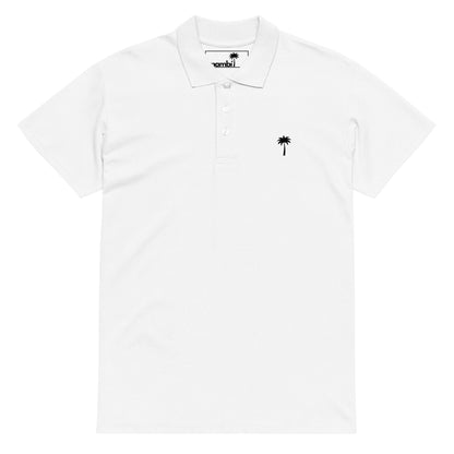 "Perry" Premium Pique Polo | Unisex | Black Palm