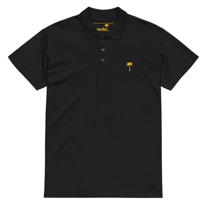 "Perry" Premium Pique Polo | Unisex | Gold Palm
