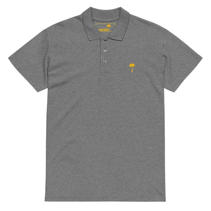 "Perry" Premium Pique Polo | Unisex | Gold Palm