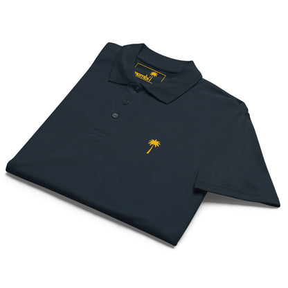 "Perry" Premium Pique Polo | Unisex | Gold Palm