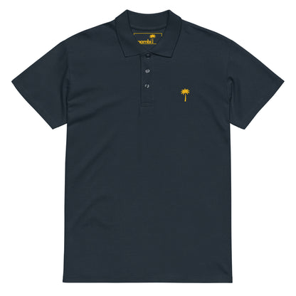 "Perry" Premium Pique Polo | Unisex | Gold Palm