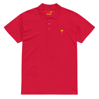 "Perry" Premium Pique Polo | Unisex | Gold Palm