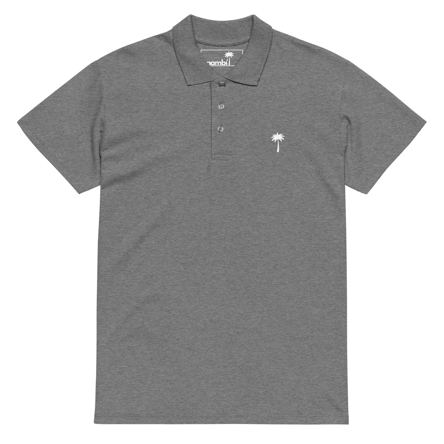 "Perry" Premium Pique Polo | Unisex | White Palm