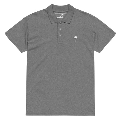 "Perry" Premium Pique Polo | Unisex | White Palm