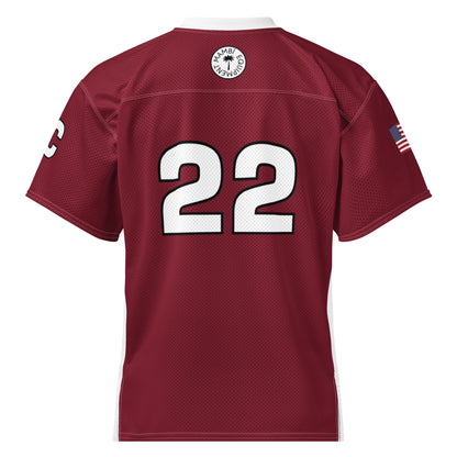 "Randy" American Football Jersey | Unisex | Burgundy