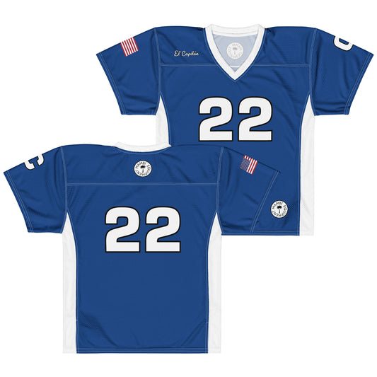 "Randy" Premium American Football Jersey | Unisex | Dark Cerulean